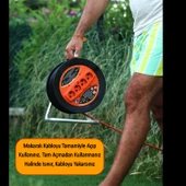 Plastik Makaralı Seyyar 3x1.5 mm 50 Metre CCA Kablo 4 Prizli Uzatma Kablosu Alüminyum Alaşım Kablosu - 4
