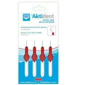 Aktident Arayüz Fırçası Kırmızı 0.5mm 4 Adet - 1