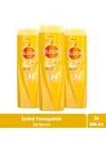 Elidor Superblend Saç Bakım Şampuanı İpeksi Yumuşaklık Argan Yağı İpek Proteini C Vitamini 400 ml x3 - 1