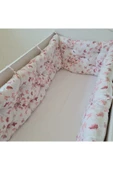 70 x 130 - Bebek Beşik Kenar Koruma Takımı - 40 cm Yükseklik, Yıkanabilir - 4