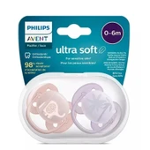 Avent SCF091/09 Ultra Soft 0-6 Ay 2'li Kız Emzik - 1