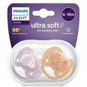 Avent Silikon Emzik Ultra Soft 6-18 ay SCF091/18 KIZ - 1