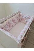 70 x 130 - Bebek Beşik Kenar Koruma Takımı - 40 cm Yükseklik, Yıkanabilir - 1