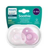 Avent Soothie Ortodontik Saklama Kutulu 2li Emzik 0-6 Ay - Kız - 1