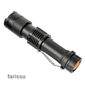 Taktik Tip Zoomlu El Feneri | 2 Adet 1900 mAh Pil + Şarj Cihazı | 3 Mod | Süper Parlak LED - 3