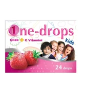 One-Drops Kids Çilek + C Vitamini 24 Drops - 1