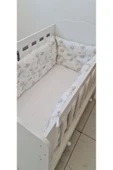 70 x 130 - Bebek Beşik Kenar Koruma Takımı - 40 cm Yükseklik, Yıkanabilir - 2