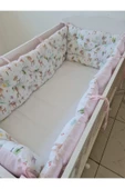 70 x 130 - Bebek Beşik Kenar Koruma Takımı - 40 cm Yükseklik, Yıkanabilir - 2