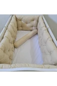 70x120 Beşik Kenar Koruma - 40cm Yükseklik - %100 Pamuk Kumaş - Antialerjik - Yıkanabilir - 3