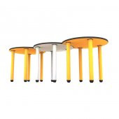 Üç Daire Çocuk odası Anaokulu Kreş Masa 90x240cm (Metal Ayaklı) - 2