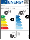 Pirelli 205/55R19 97V XL Powergy Oto Yaz Lastiği (Üretim Yılı: 2025) thumbnail 2