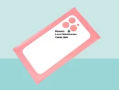 Tkgz - iPhone 13 PRO Arka Pil Batarya Kapağı - Cam kapak Geniş Lens Deliği - BEYAZ thumbnail 1