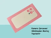 Tkgz - iPhone 14 PRO Arka Pil Batarya Kapağı - Cam kapak Geniş Lens Deliği - GOLD thumbnail 1