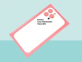 Tkgz - iPhone 13 PRO MAX Arka Pil Batarya Kapağı - Cam kapak Geniş Lens Deliği - BEYAZ thumbnail 1