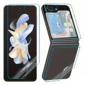 Samsung Galaxy Z Flip 7 FE Uyumlu Ön+Arka Body Şeffaf Ultra koruyucu Nano Jelatin - 4