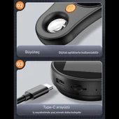 TechTic Dijital Mini El Mikroskobu 2İnç Ekran 1080 P 500X Video-Fotoğraf 8LED Tekstil Cilt Analizi thumbnail 6