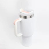 Igloo Stadler Çelik Thermo-Mug 1.2 Litre Beyaz-Pembe 12Saat Sıcak/18Saat Soğuk Saklama - 3