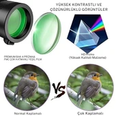 TechTic 80x100 Taşınabilir Monoküler Dürbün Teleskop Uzun Menzilli Tek Göz Dürbün Avcılık Spor Kamp - 3