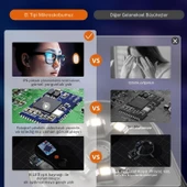 TechTic Dijital Mini El Mikroskobu 2İnç Ekran 1080 P 500X Video-Fotoğraf 8LED Tekstil Cilt Analizi thumbnail 4