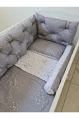 60 x 120 - Bebek Beşik Kenar Koruma Takımı - 40 cm Yükseklik, Yıkanabilir - 1