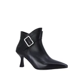 Hobby 2690 Hakiki Deri Kadın Topuklu Bot  Toka Detaylı thumbnail 2