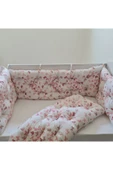 60 x 120 - Bebek Beşik Kenar Koruma Takımı - 40 cm Yükseklik, Yıkanabilir - 3