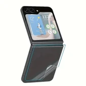 Samsung Galaxy Z Flip 7 FE Uyumlu Ön+Arka Body Şeffaf Ultra koruyucu Nano Jelatin - 3