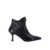 Hobby 2690 Hakiki Deri Kadın Topuklu Bot  Toka Detaylı thumbnail 1