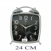 Dekoratif Masa ve Duvar Saati Peter Saat Gri Renk 30 CM thumbnail 3