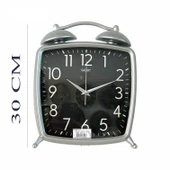 Dekoratif Masa ve Duvar Saati Peter Saat Gri Renk 30 CM thumbnail 2