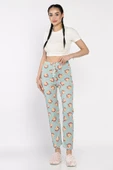 Mint Kadın Baskılı Bel Lastikli Pijama Altı - 2