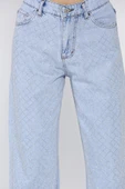 Buzmavisi Kadın Taşlı Bol Paça Jean Kot Pantolon - 4
