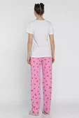Pembebeyaz Kadın Kiraz Baskılı Yarım Kol Pijama Takımı - 3