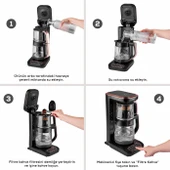 Karaca Robotea Pro 4 in 1 Konuşan Cam Çay Makinesi Black Chrome - 7