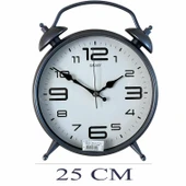 Dekoratif Masa ve Duvar Saati Peter Saat Füme Renk thumbnail 2