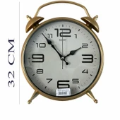 Dekoratif Masa ve Duvar Saati Peter Saat Gold Renk thumbnail 3