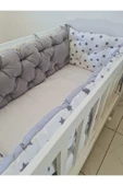 60 x 120 - Bebek Beşik Kenar Koruma Takımı - 40 cm Yükseklik, Yıkanabilir - 1