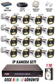 FURY 16 Kameralı Ip Güvenlik Kamerası Seti 4mp Gece Renkli Su Geçirmez 1506 1TB - 1