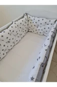 60 x 120 - Bebek Beşik Kenar Koruma Takımı - 40 cm Yükseklik, Yıkanabilir - 4