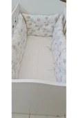 60 x 120 - Bebek Beşik Kenar Koruma Takımı - 40 cm Yükseklik, Yıkanabilir - 2