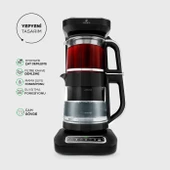 Karaca Robotea Pro 4 in 1 Konuşan Cam Çay Makinesi Black Chrome - 2