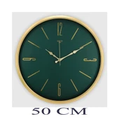 Dekoratif Duvar Saati Gold 50 CM - 2