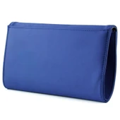 Erkan Saçmacı Lacivert Saten Zincir Askılı Manyetik Kapaklı İç Cepli Zarif Abiye El Çantası - 2