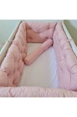 60x100 Beşik Kenar Koruma - 40cm Yükseklik - %100 Pamuk Kumaş - Antialerjik - Yıkanabilir - 3