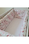 60x100 Beşik Kenar Koruma - 40cm Yükseklik - %100 Pamuk Kumaş - Antialerjik - Yıkanabilir - 3