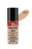 Pastel Profashion 24h Non-stop 2in1 Fondöten Ve Kapatıcı 606 Warm thumbnail 1