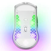 SteelSeries Aerox 3 Wireless 2022 Edition SSM62608 Snow 18000 CPI 6 Tuş RGB Optik Kablosuz Gaming (Oyuncu) Mouse - Beyaz thumbnail 5