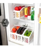 Porsima Org-22 Çok Amaçlı Buzdolabı İçi Düzenleyici Sebze Meyve Organizer Sepet (4 adet) thumbnail 1