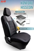 Era Serisi Univeral Oto Koltuk Kılıfı Siyah-Mavi thumbnail 2