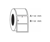 Lamine Termal Barkod Etiketi 40x20 1 Rulo 1000 Adet - 1
